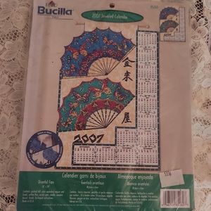 Bucilla Felt Craft Kit Oriental Fans 2007 Calendar